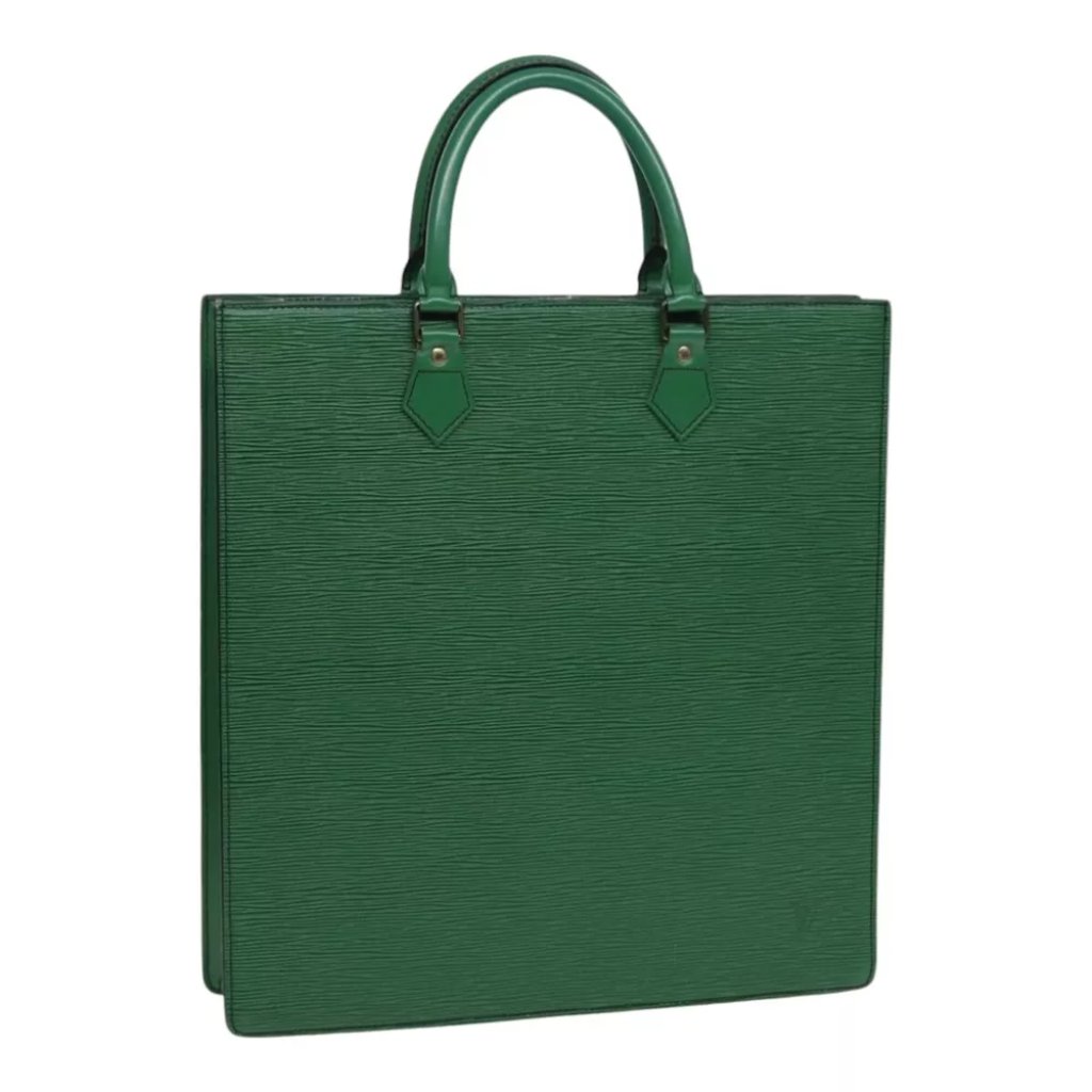 Louis Vuitton Epi Sac Plat Hand Bag Green M59084 Lv Auth 83566